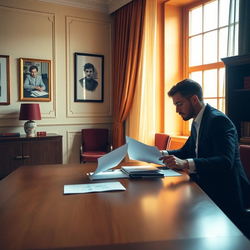 Doi profesioniști analizând documente la o masă de lemn